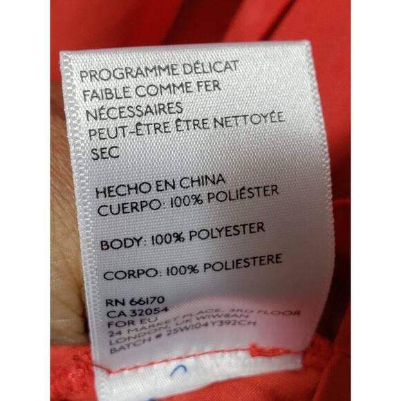 Cooperative Solid 100% Polyester Collared Long Sleeve Button Down Shirt XS - Picture 10 of 14